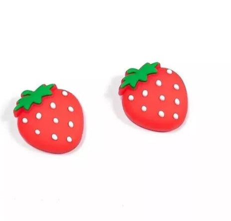 2x Strawberry Thumb Grips Caps for Nintendo Switch / Lite Analog Stick Cover